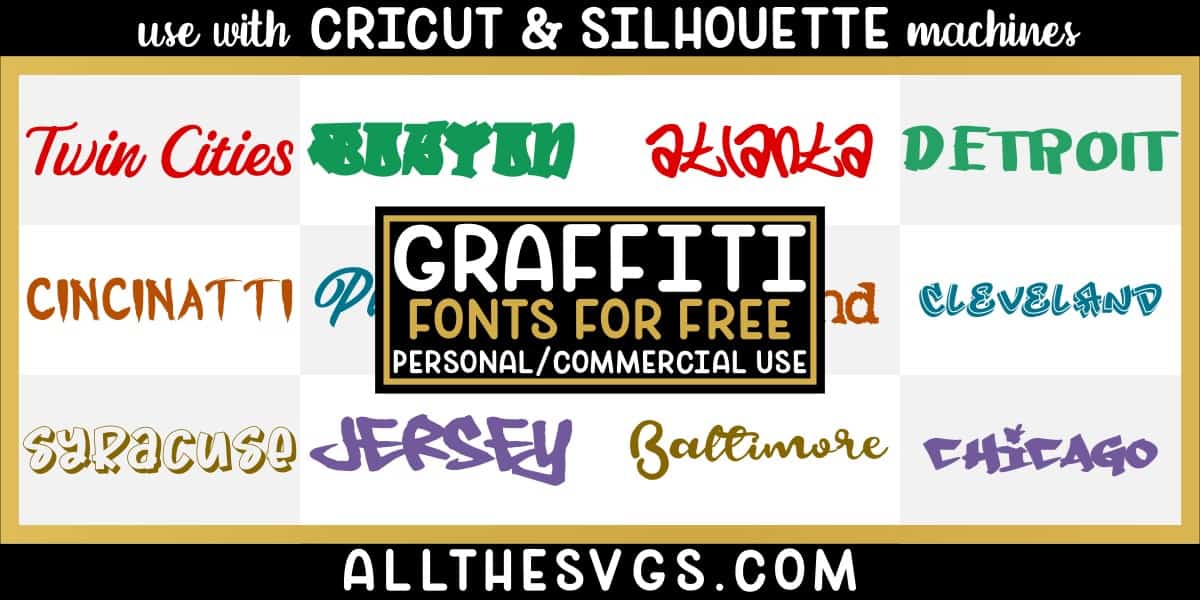 free graffiti fonts with variety of typefaces like spraypaint tag, inner city hip hop lettering & more.