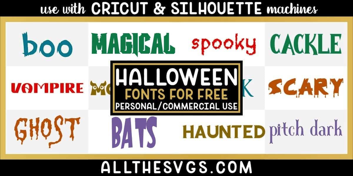 free halloween fonts with variety of typefaces like dripping blood letters, creepy edges & more.
