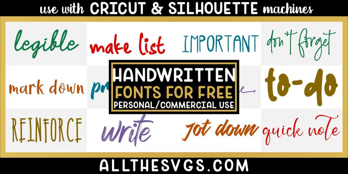 free handwritten fonts with variety of typefaces like messy handwriting, thick brush marker text, modern signature & more.