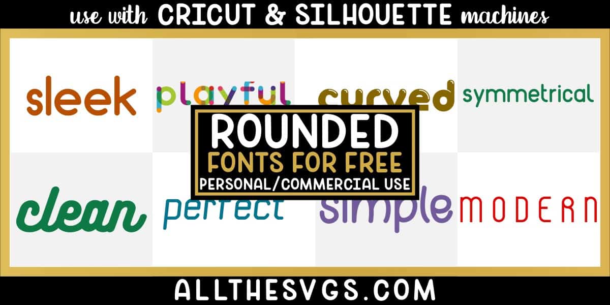 free round fonts with variety of typefaces like modern futuristic, girly handlettering, thin letters & more.