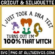 took a dna test, 100% that witch svg file with sanderson sisters.