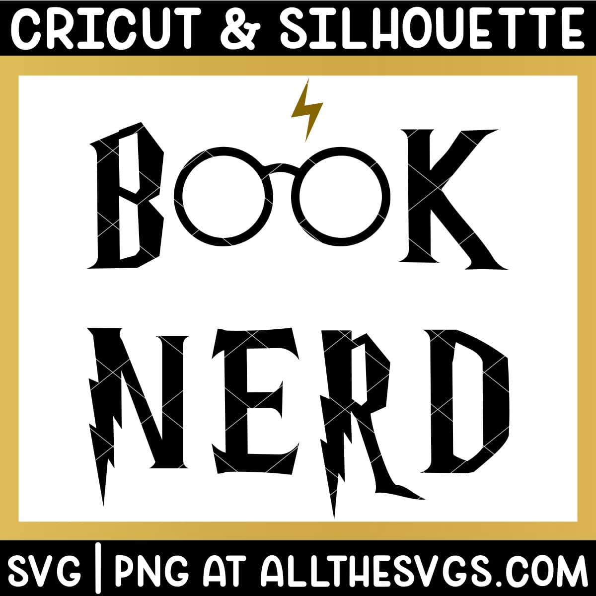 free harry potter book nerd svg png.