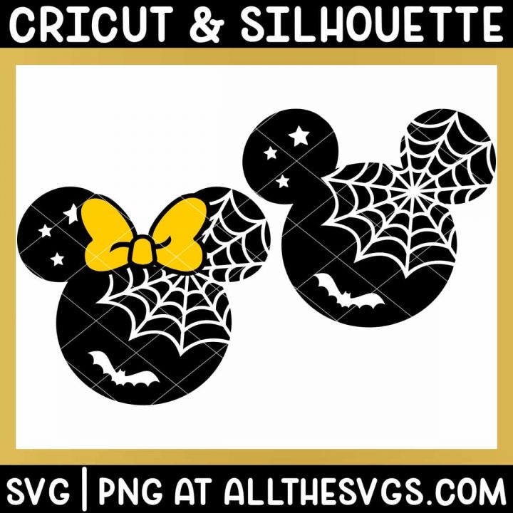 FREE Spider Web Disney Ears SVG Files [No Sign Up to Download!]