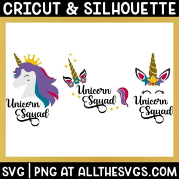 FREE Unicorn Squad SVG Files [No Sign Up to Download!]