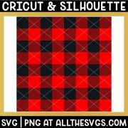 free buffalo plaid pattern svg file with black checkered solid and diagonally striped squares