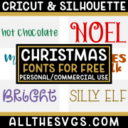 winter christmas fonts for commercial use with example text in various styles