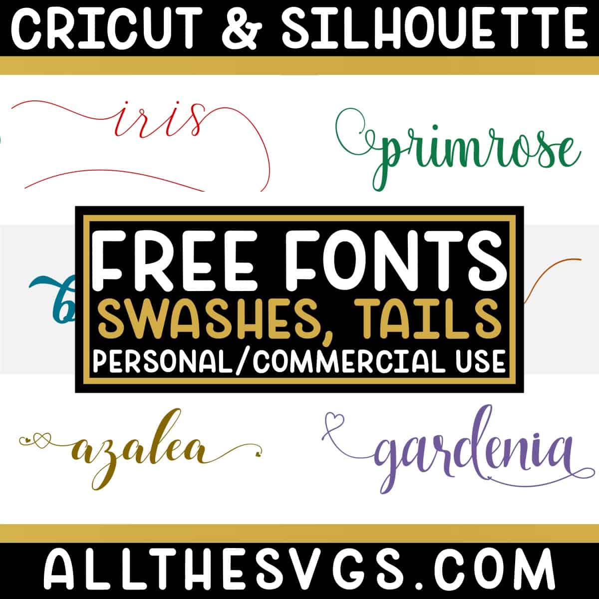 swirly fonts with glyphs