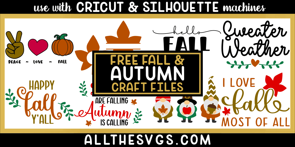 fall, autumn svg file bundle for september, october, november.