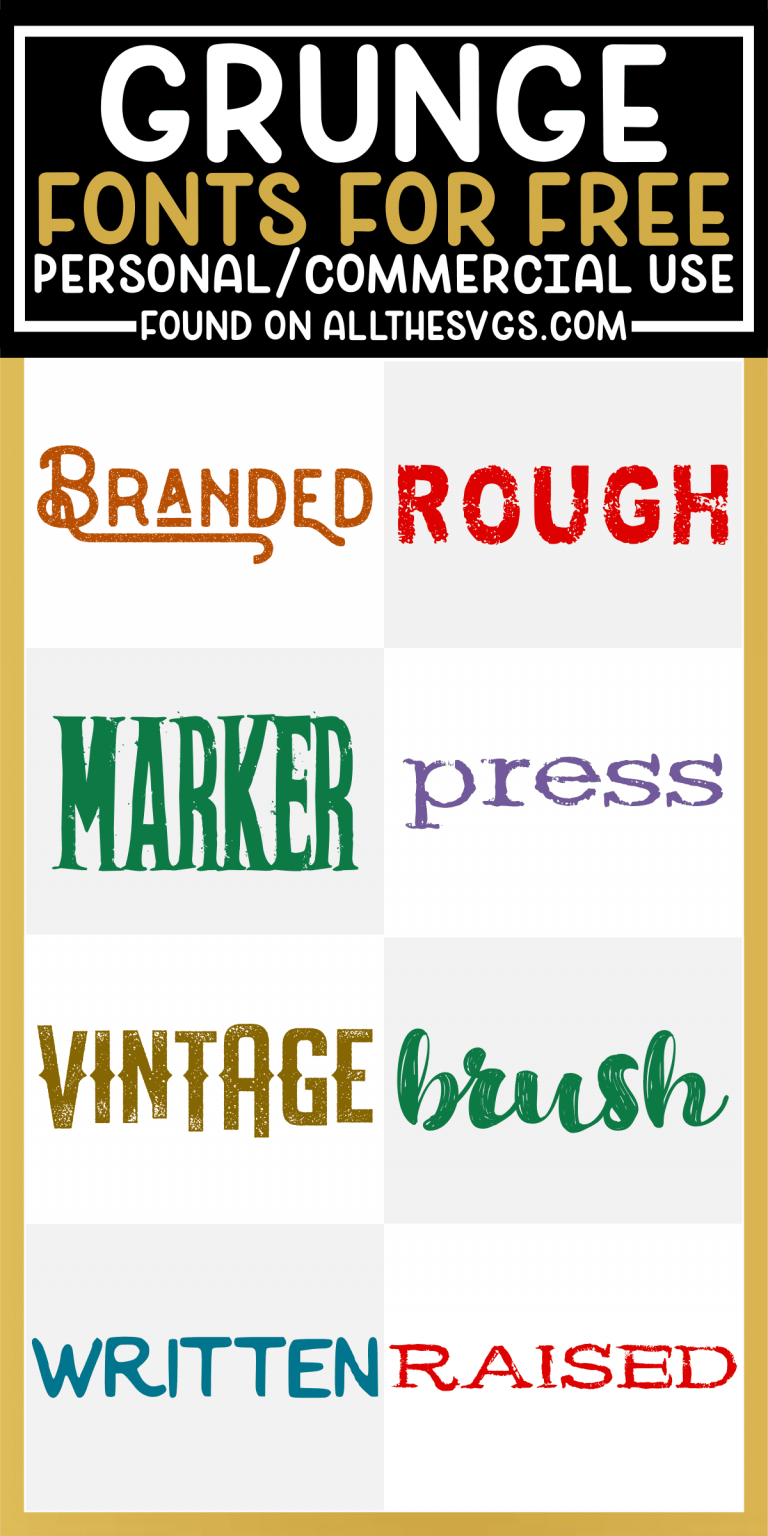 FUN & FREE Grunge, Distressed, Rough Fonts [w/ Commercial Use!]