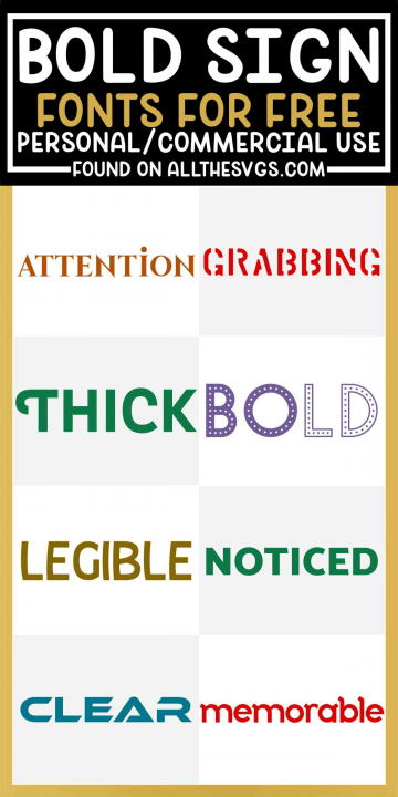 COOL & FREE Sign Fonts [Commercial Use Included!]