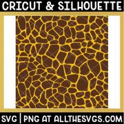 free giraffe spot print pattern svg png
