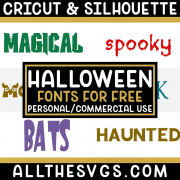halloween fonts for commercial use with example text in various styles