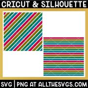 free rainbow stripes svg file horizontal and diagonal pattern with space between rows