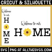 free home vertical porch sign and horizontal home decor wall art svg png